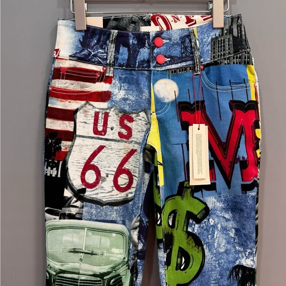 Alice + Olivia KAI LOW RISE PRINTED JEAN - Picture 9 of 12